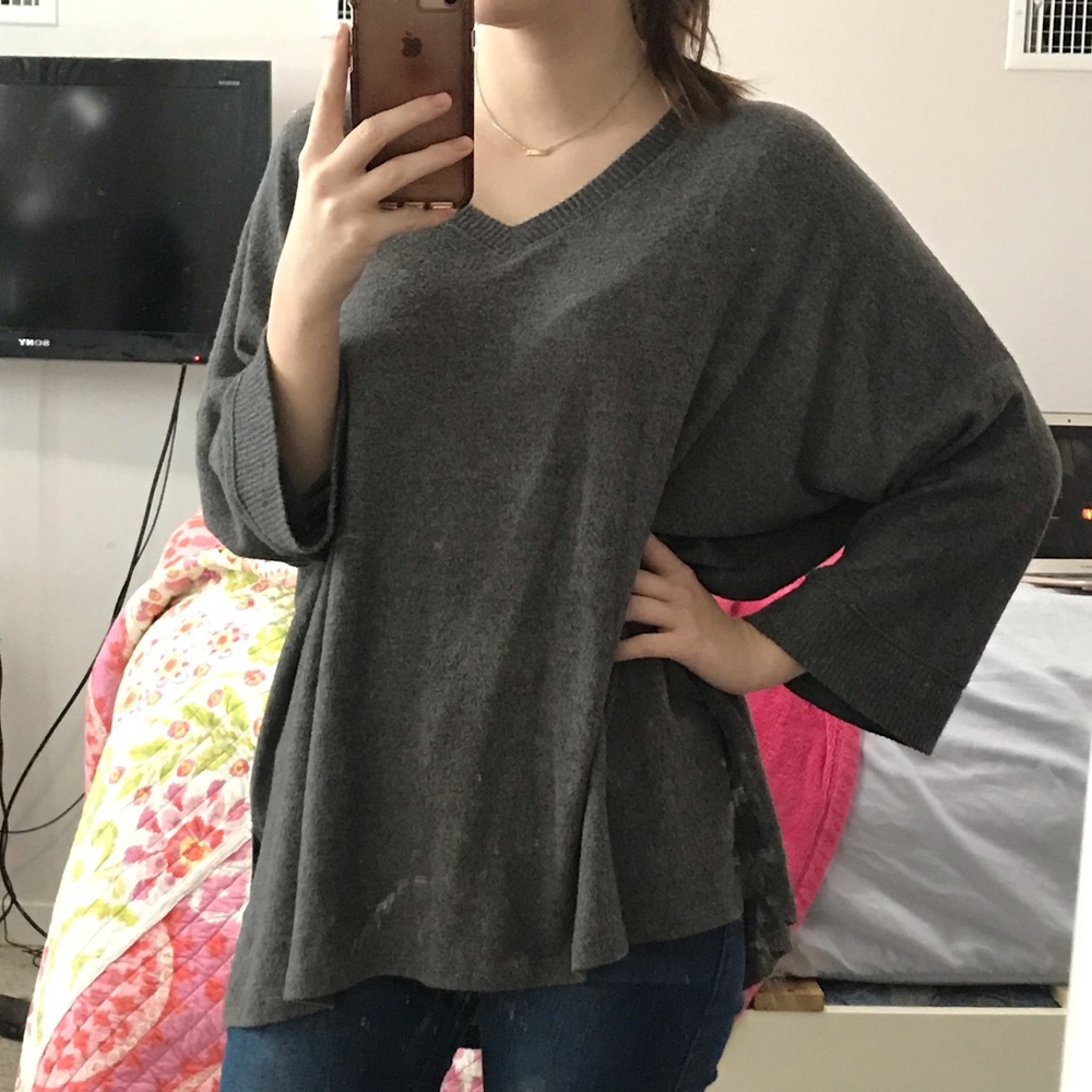 Oversized grey sweater